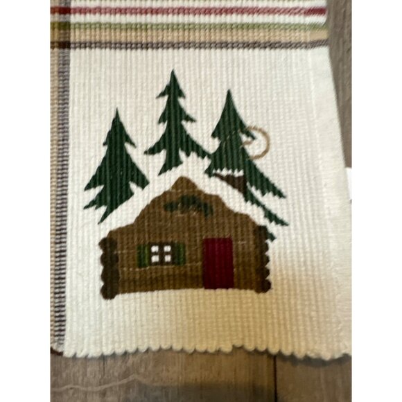 Set Of 2 St. Nicholas Square Cotton Festive Moose & Tree Placemats - Picture 12 of 12